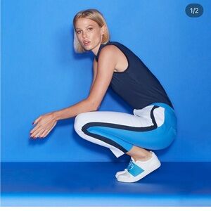 G/FORE Black Sleeveless Polo Top small